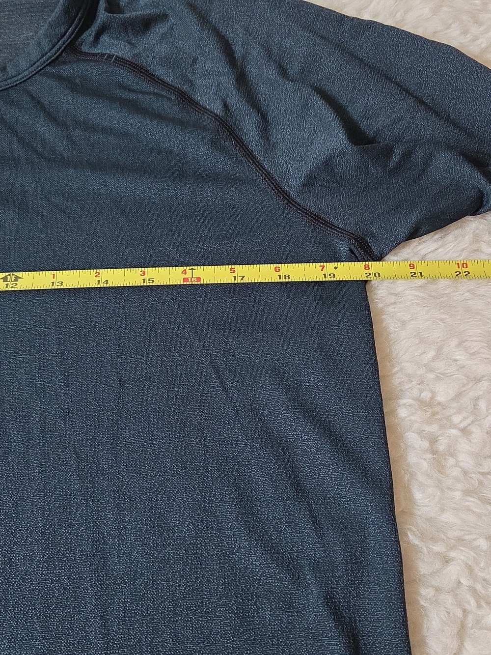 Lululemon Metal Vent Tech Long Sleeve Henley Sz M Black/ Mariner - Picture 9 of 11